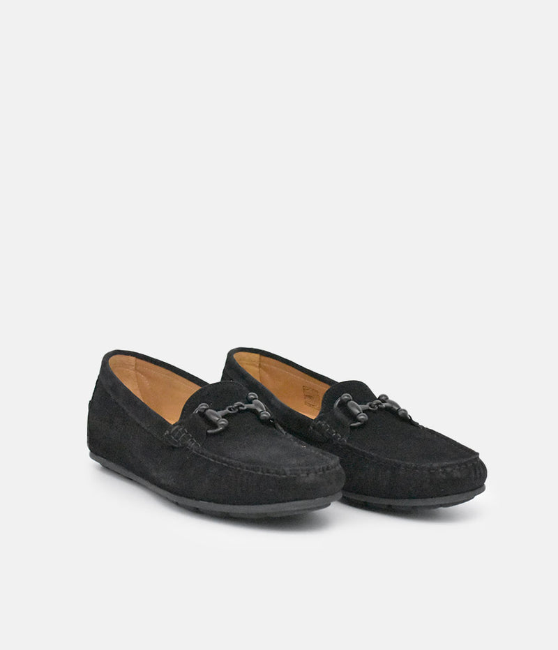 Vittoria Mengoni Plush Black Loafers