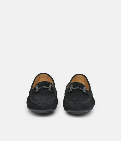 Vittoria Mengoni Plush Black Loafers