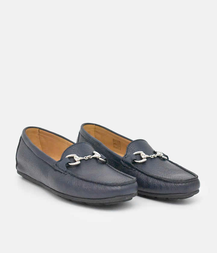 Vittoria Mengoni Premium Navy Blue Loafers