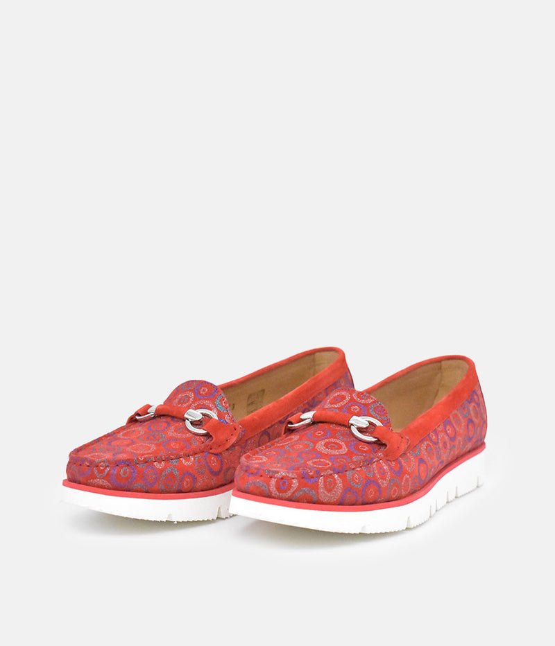 Vittoria Mengoni Gorgeous Red Circle Loafers