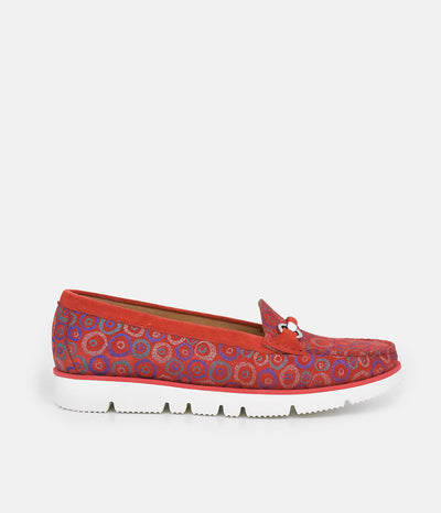 Vittoria Mengoni Gorgeous Red Circle Loafers