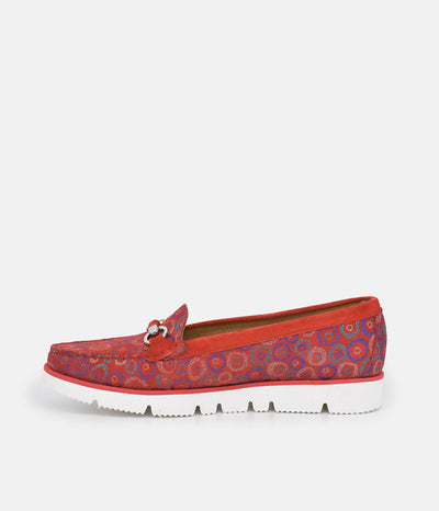 Vittoria Mengoni Gorgeous Red Circle Loafers