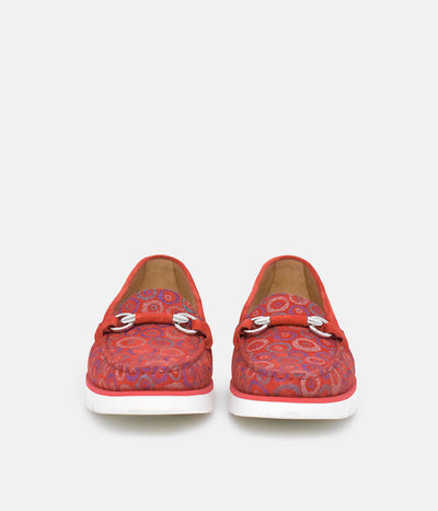 Vittoria Mengoni Gorgeous Red Circle Loafers