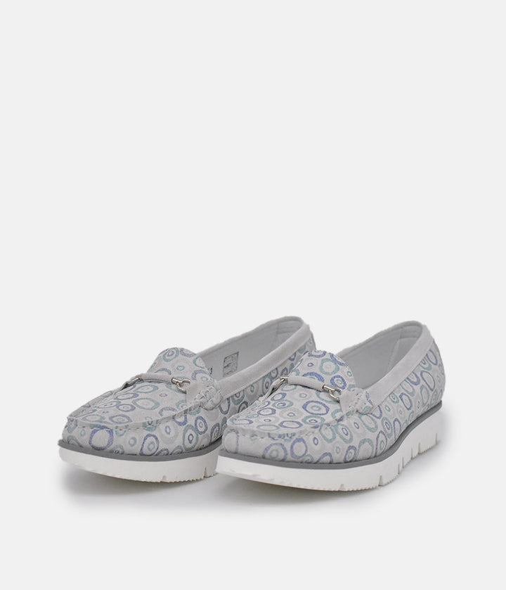 Vittoria Mengoni Gorgeous Grey Circle Loafers