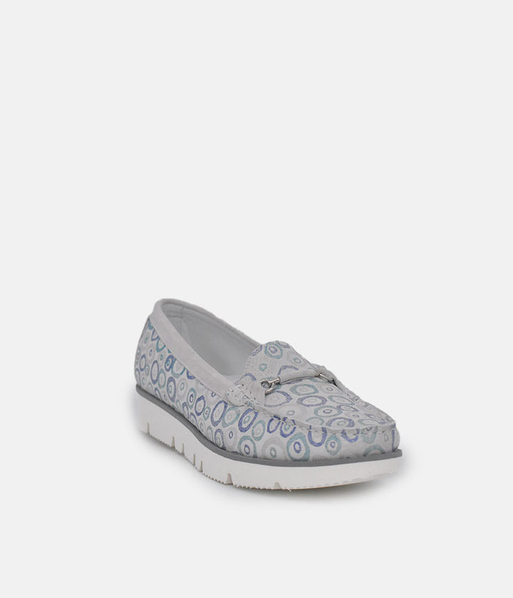 Vittoria Mengoni Gorgeous Grey Circle Loafers