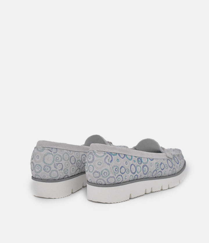 Vittoria Mengoni Gorgeous Grey Circle Loafers