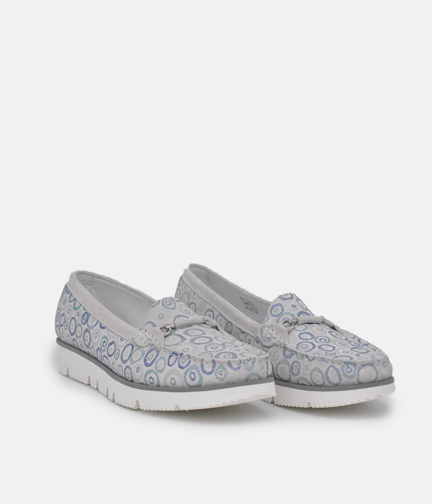Vittoria Mengoni Gorgeous Grey Circle Loafers