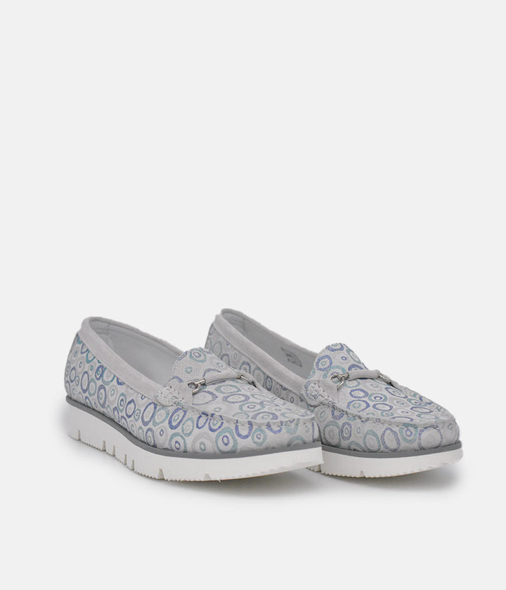 Vittoria Mengoni Gorgeous Grey Circle Loafers