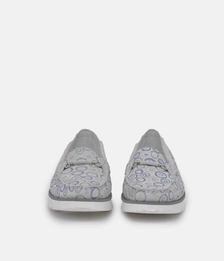 Vittoria Mengoni Gorgeous Grey Circle Loafers