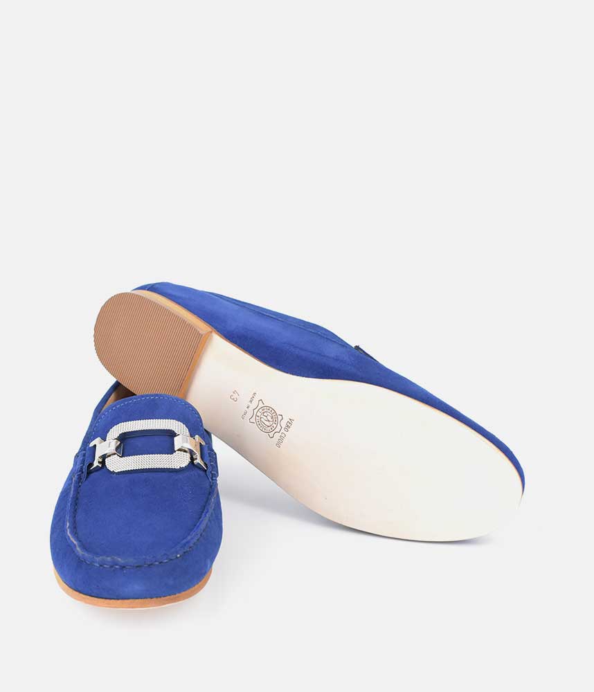 Vittoria Mengoni Premium Royal Blue Loafers – Tall Size