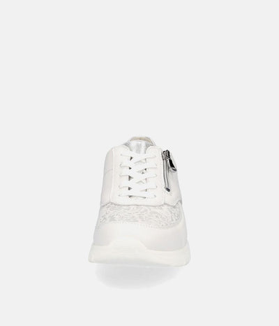 Waldlaufer Stylish White/Silver Combi Sneakers