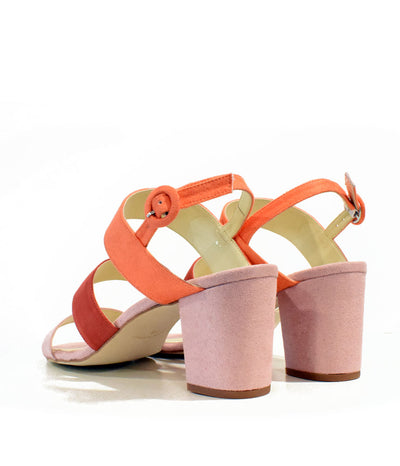 Cinderella Vegan Shoes - Strappy Colourful Block Heels