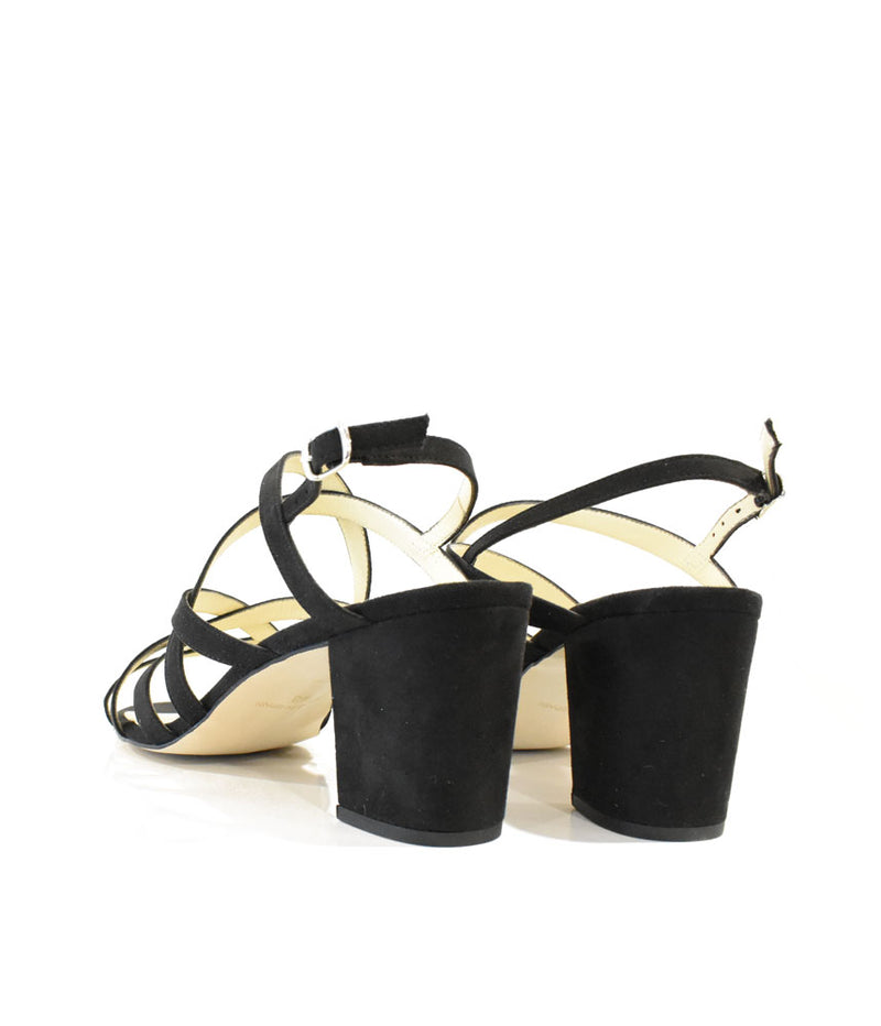 Cinderella Vegan Shoes - Gorgeous Black Strappy Heels
