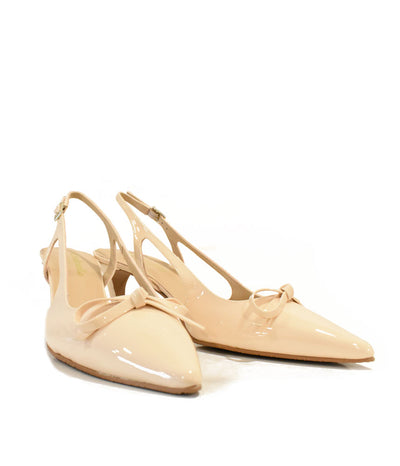 Cinderella Shoes Deluxe Beige Slingback Heels