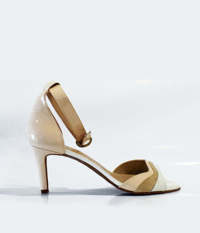 Gorgeous Beige Multi Ankle Strap Sandals