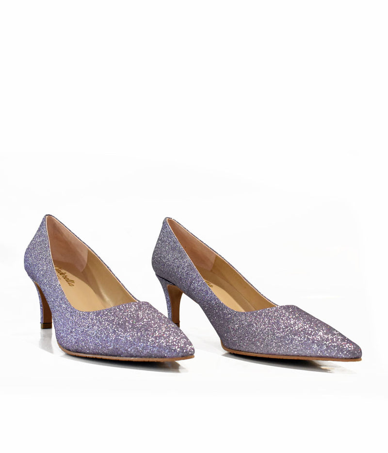 Cinderella Shoes Fabulous Purple Sparkle Heels Tall Size