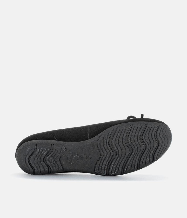 Gabor Plush Suede Ballet Flats
