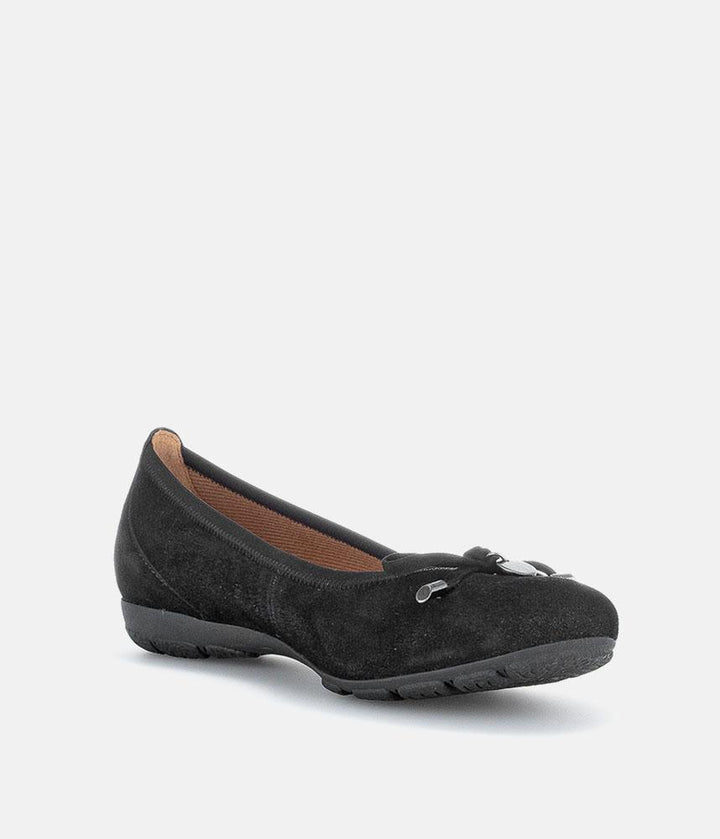 Gabor Plush Suede Ballet Flats