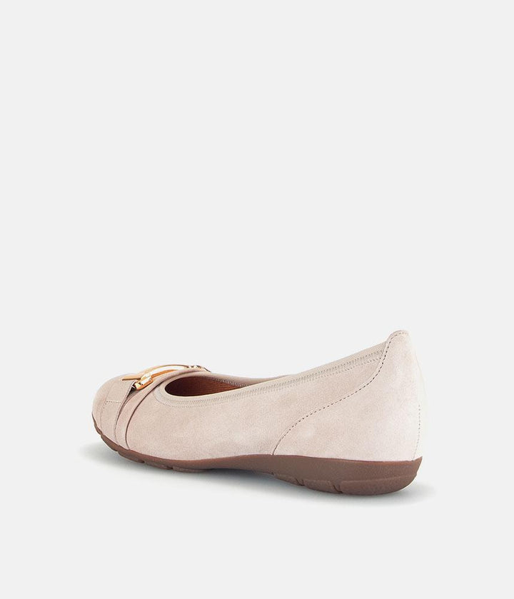 Gabor Stylish Antique Rose Suede Ballet Flats