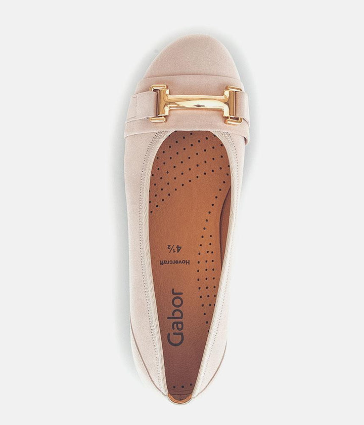 Gabor Stylish Antique Rose Suede Ballet Flats