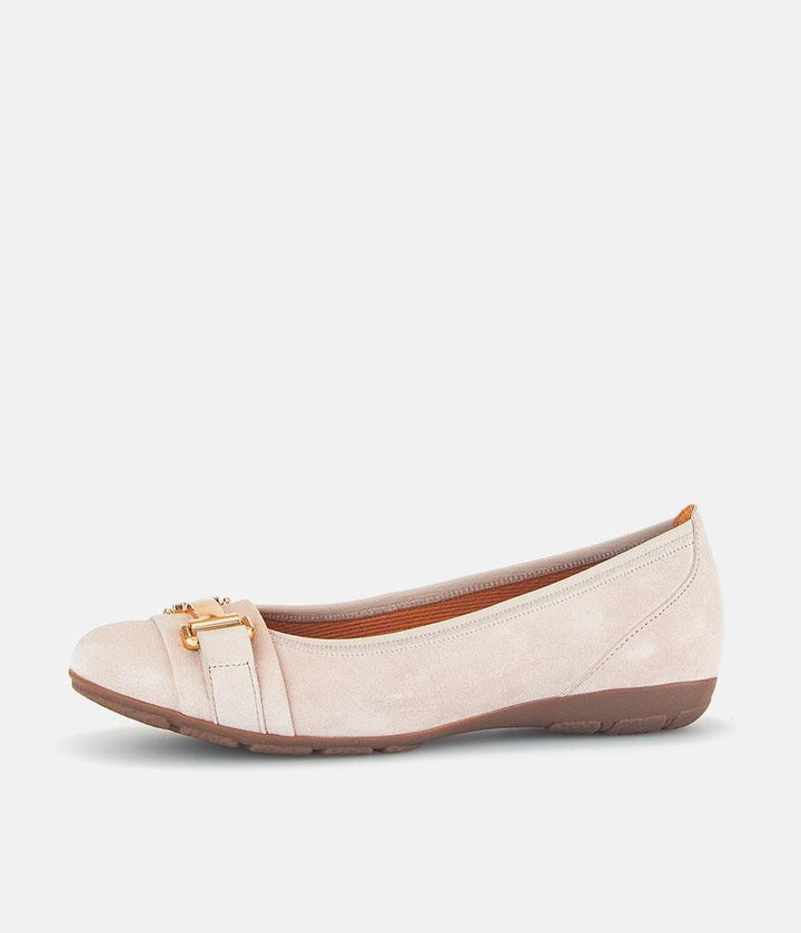 Gabor Stylish Antique Rose Suede Ballet Flats