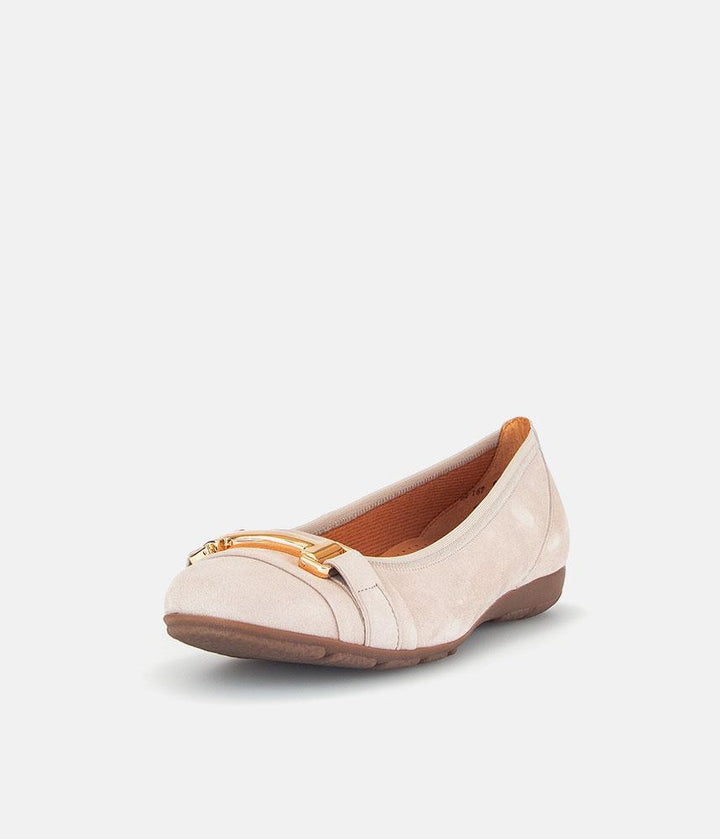 Gabor Stylish Antique Rose Suede Ballet Flats