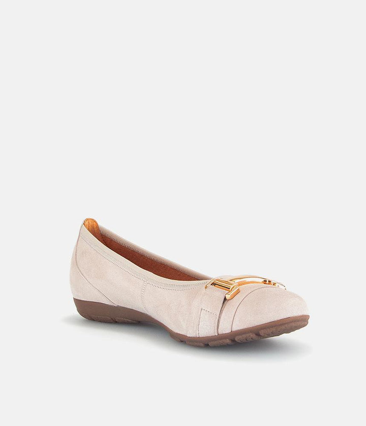 Gabor Stylish Antique Rose Suede Ballet Flats
