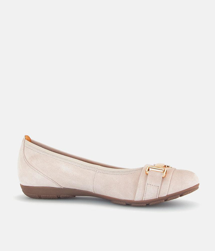Gabor Stylish Antique Rose Suede Ballet Flats