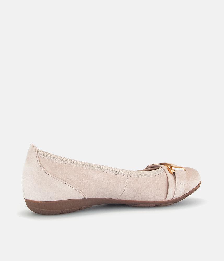 Gabor Stylish Antique Rose Suede Ballet Flats