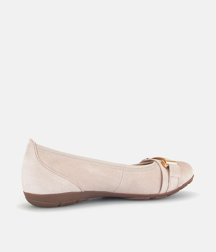 Gabor Stylish Antique Rose Suede Ballet Flats