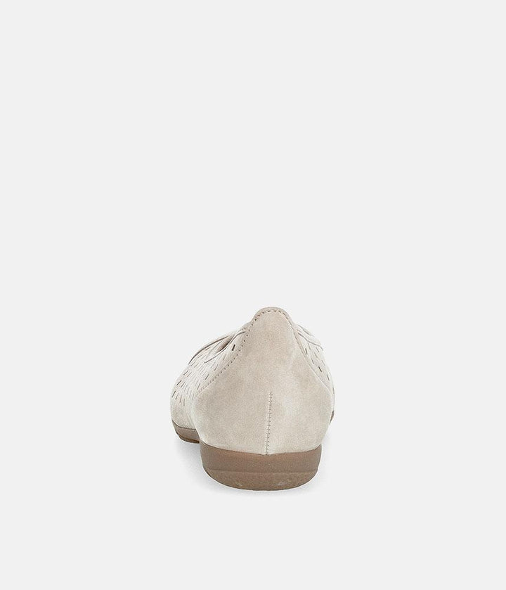 Gabor Versatile Beige Laser Cut Ballerina