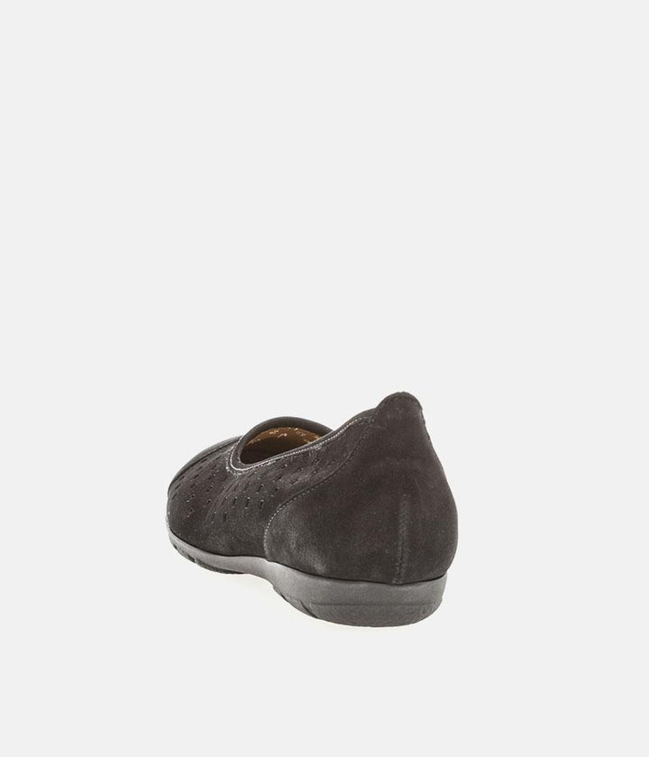 Gabor Versatile Black Laser Cut Ballerina