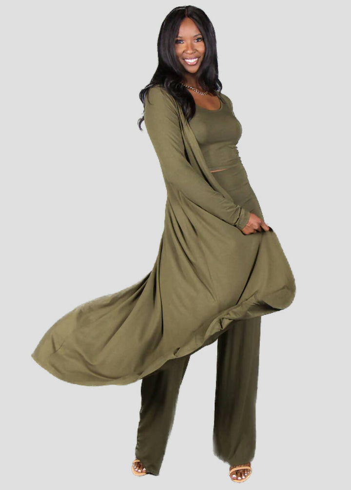 Geneva Duster - Olive