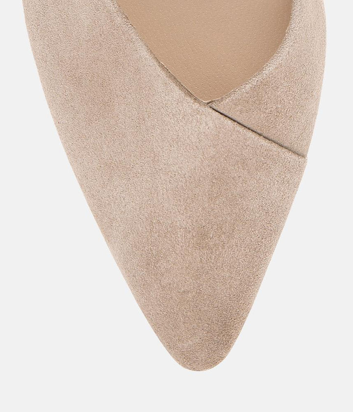 Hogl Premium Taupe Sweetheart Block Heels