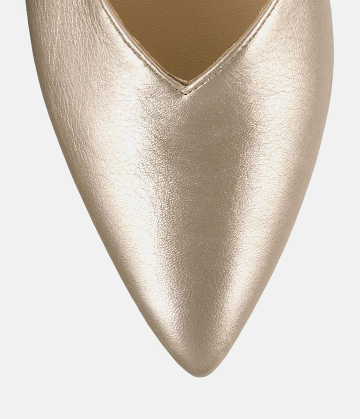Hogl Chic Metallic Gold Flats