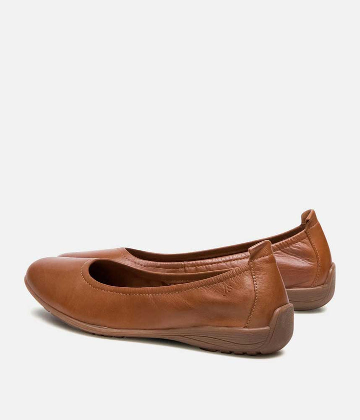Josef Seibel Versatile Cognac Ballet Flats