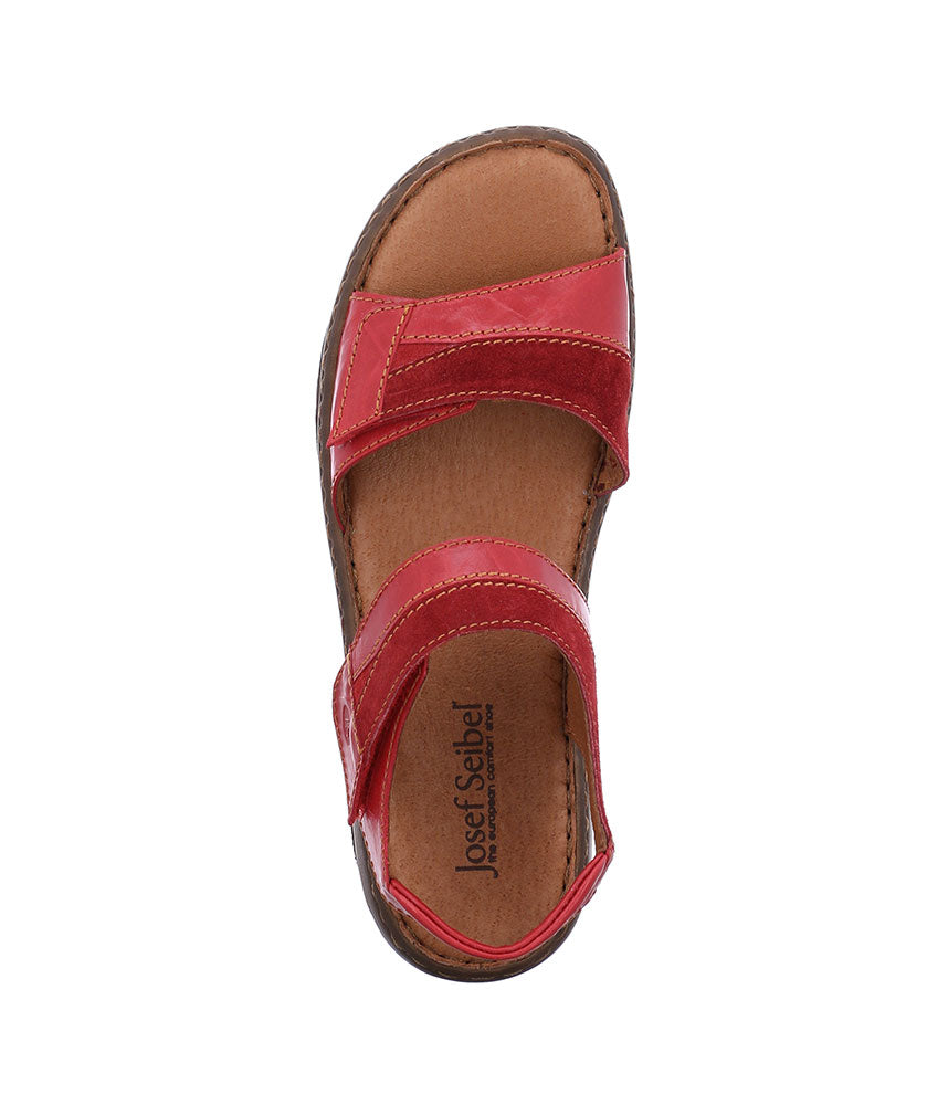 Josef Seibel Red Combi Ladies Sandals
