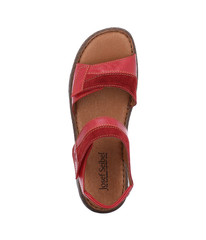 Josef Seibel Red Combi Ladies Sandals