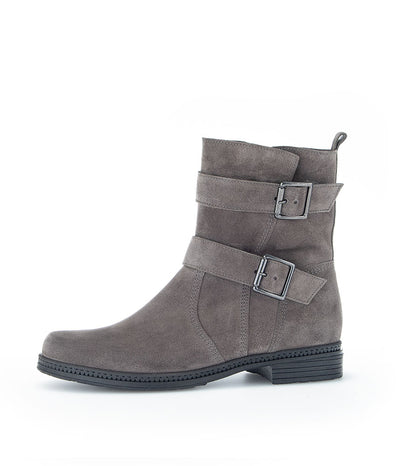 Gabor Pepper Grey Suede Ankle Boots