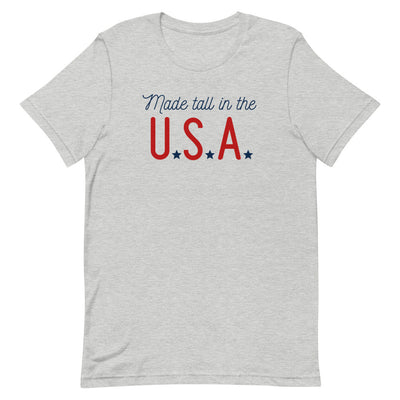 Made Tall in the U.S.A. t-shirt in Athletic Heather.