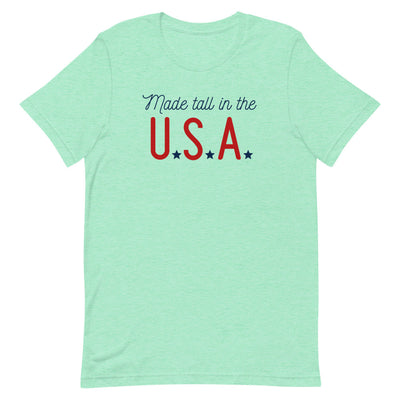 Made Tall in the U.S.A. t-shirt in Mint Heather.