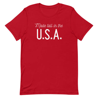 Made Tall in the U.S.A. t-shirt in Red.