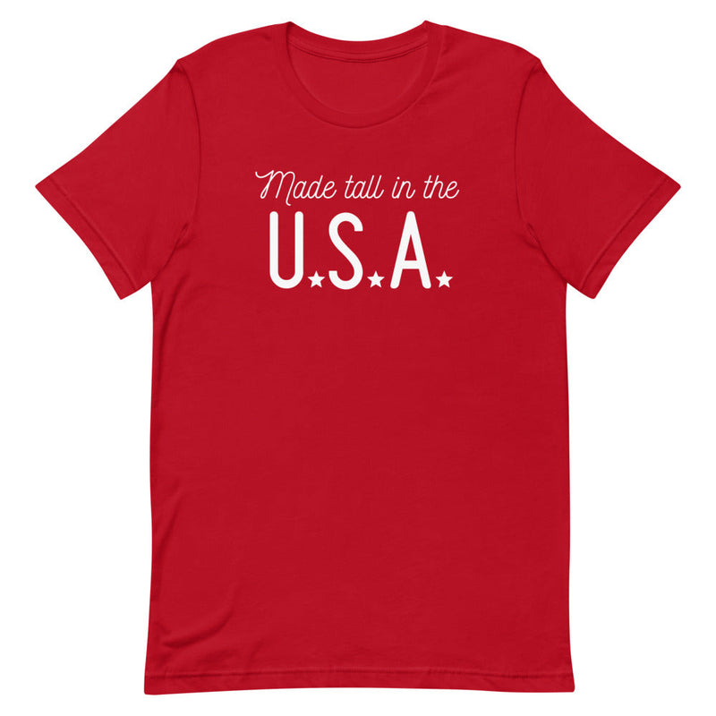 Made Tall in the U.S.A. t-shirt in Red.