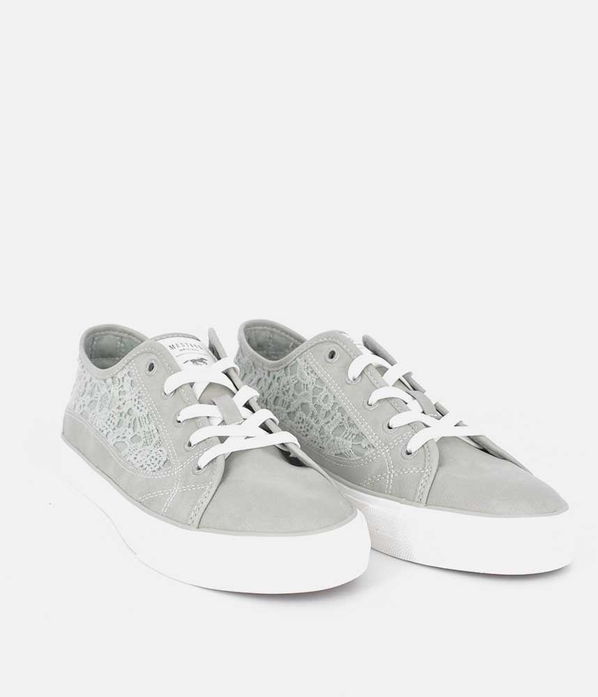 Mustang Fashionable Mint Green Lace Sneaker