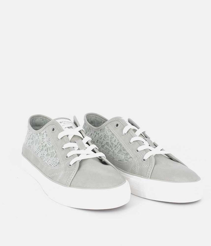 Mustang Fashionable Mint Green Lace Sneaker