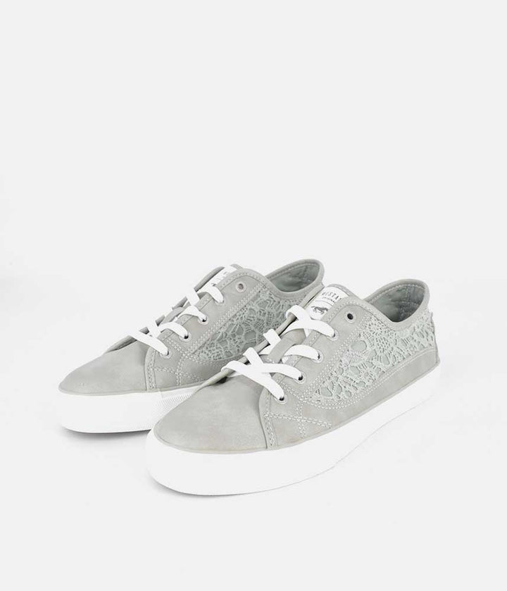 Mustang Fashionable Mint Green Lace Sneaker
