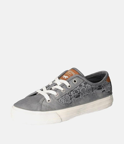 Mustang Fashionable Grey Lace Sneaker