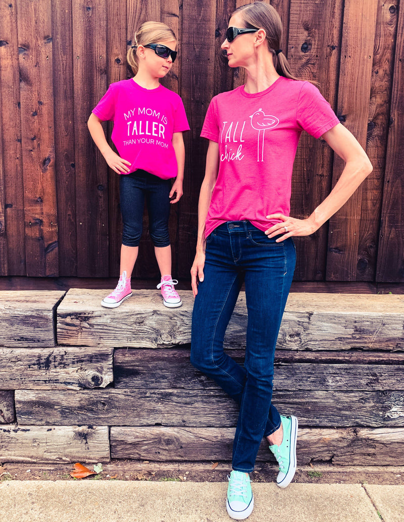 MY MOM IS TALLER T-SHIRT (YOUTH) (FINAL SALE)