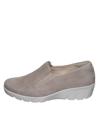Semler Fashionable Metallic Slip On Wedge Shoes