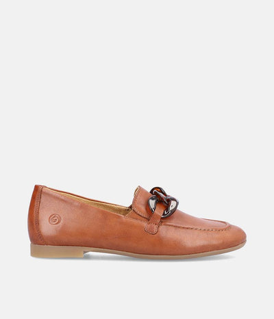 Remonte Stylish Brown Leather Slip On Shoe